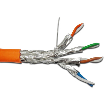 10g 650MHz SFTP blindado Cat7 cable LAN con chaqueta LSZH